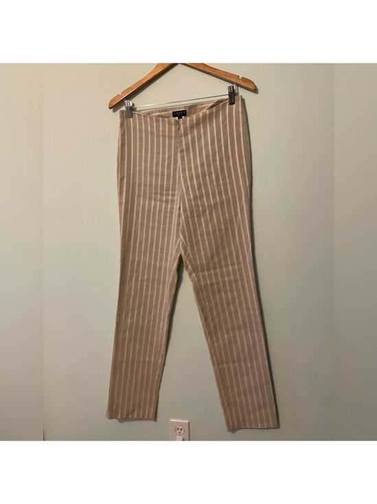 J’envie Pants - J’envie New York Flax Blend Striped Pants Size 6